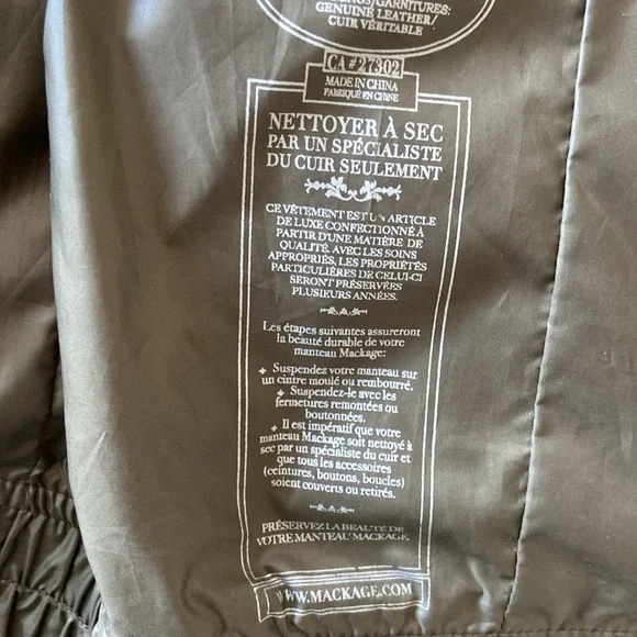 Mackage Perla Packable Rain Jacket - Olive - Picture 12 of 16